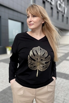Джемпер 2153 черный дл.р. Rumoda