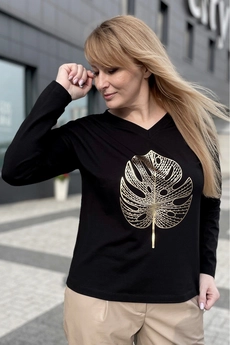 Джемпер 2153 черный дл.р. Rumoda