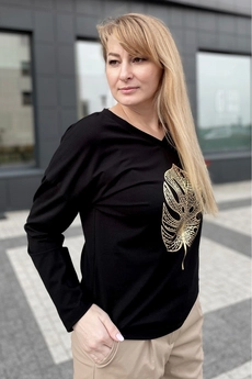 Джемпер 2153 черный дл.р. Rumoda
