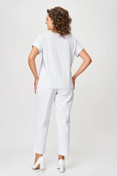 Футболка 2259 голубой + белый Rumoda