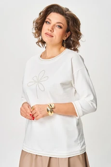 Джемпер 2261 молочный дл.р. Rumoda