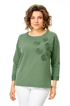 Джемпер 2268 светло-зеленый Rumoda