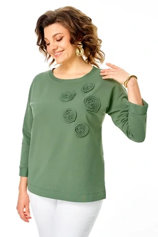 Джемпер 2268 светло-зеленый Rumoda