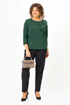 Джемпер 2268 темно-зеленый Rumoda
