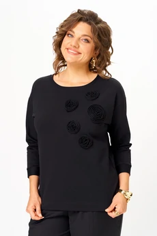 Джемпер 2268 черный Rumoda