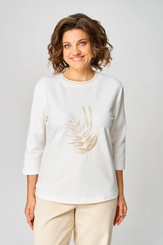 Джемпер 2272 молочный дл Rumoda