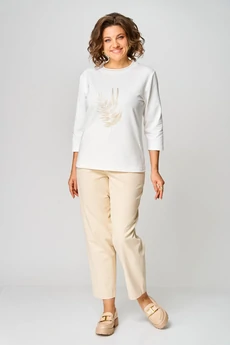 Джемпер 2272 молочный дл Rumoda