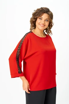 Блузка 2274 красный Rumoda