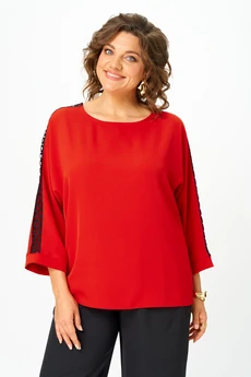 Блузка 2274 красный Rumoda