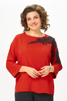 Блузка 2277 дл. р. красный Rumoda