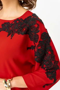 Блузка 2277 дл. р. красный Rumoda