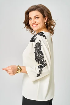 Блузка 2277 молочный дл. р. Rumoda