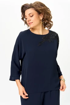 Блузка 2277 дл. р. синий Rumoda