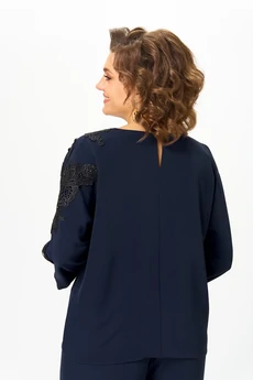 Блузка 2277 дл. р. синий Rumoda