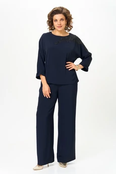 Костюм брючный 2278 дл.р. синий Rumoda