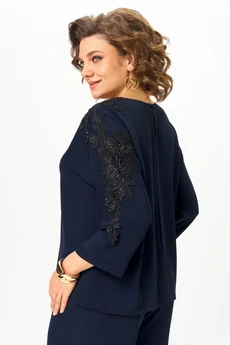 Костюм брючный 2278 дл.р. синий Rumoda