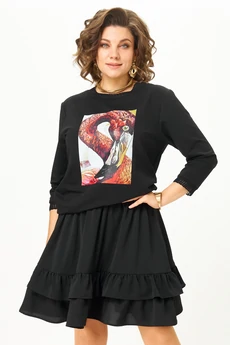 Джемпер 2280 черный Rumoda