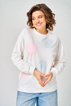 Джемпер 2286 молочный Rumoda