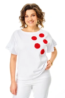 Джемпер 2287 белый Rumoda