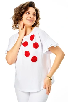 Джемпер 2287 белый Rumoda