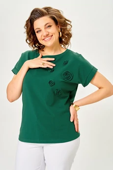 Джемпер 2288 темно-зеленый Rumoda