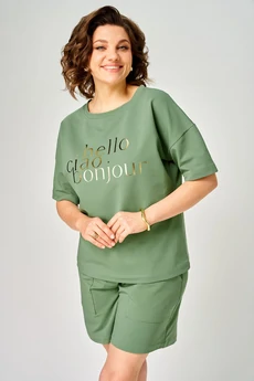 Футболка 2292 зеленый Rumoda