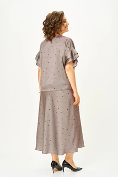 Костюм с юбкой 2294 капучино Rumoda