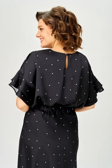 Костюм с юбкой 2294 черный Rumoda