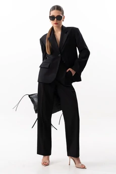 Костюм брючный 1634 черный SILVERSPICE