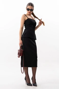 Юбка 4616 черный SILVERSPICE