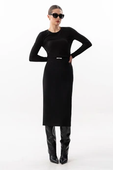 Юбка 4616 черный SILVERSPICE