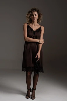 Платье 5539 шоколад SILVERSPICE