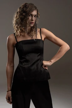 Топ-корсет 7529 черный SILVERSPICE