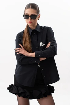 Блузка 7632 черный SILVERSPICE