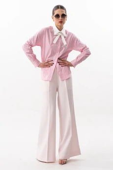 Блузка 7636 розовая полоска SILVERSPICE