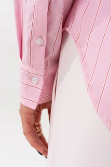 Блузка 7636 розовая полоска SILVERSPICE