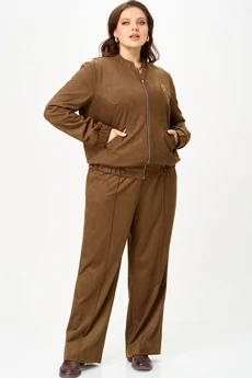 Костюм брючный 11312 коричневый SOVA