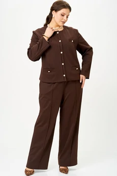 Костюм брючный 11313 коричневый SOVA