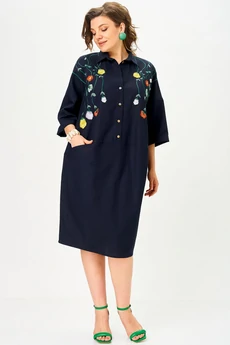 Платье 11318 синий SOVA