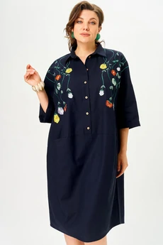 Платье 11318 синий SOVA