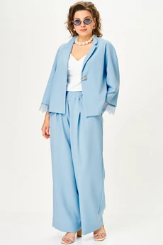 Костюм брючный 11334 голубой SOVA