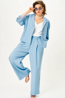Костюм брючный 11334 голубой SOVA