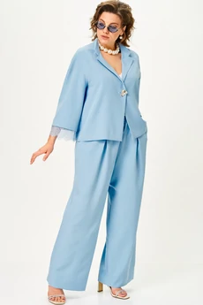 Костюм брючный 11334 голубой SOVA