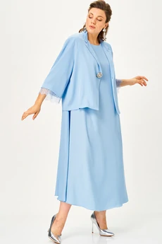 Костюм с платьем 11336 голубой SOVA