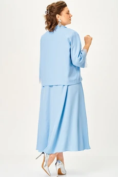 Костюм с платьем 11336 голубой SOVA