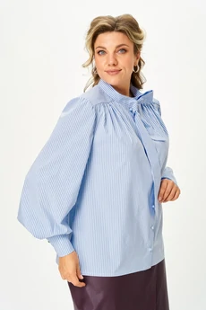 Блузка 11352 голубой SOVA