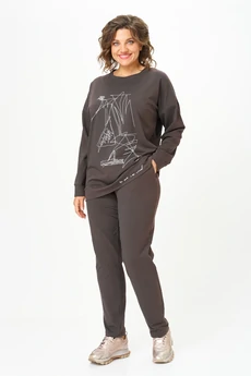 Спортивный костюм 2061-2 горький шоколад STEFANY