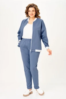 Костюм брючный 2066-2 индиго STEFANY
