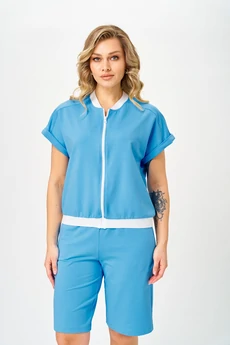 Спортивный костюм 2079-1 голубой STEFANY