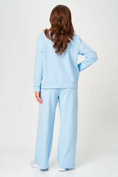 Костюм брючный 2100 небесно-голубой STEFANY